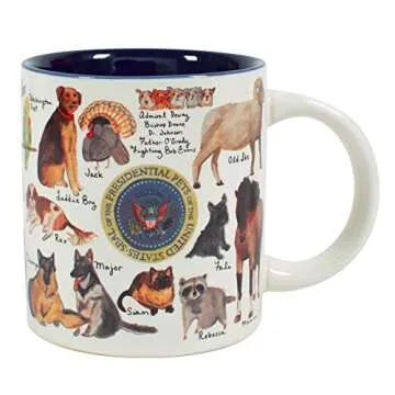 Presidential Pets Mug - Features Famous President Furry Friends