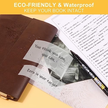 11 Pack Transparent Sticky Notes with Marker for Organization