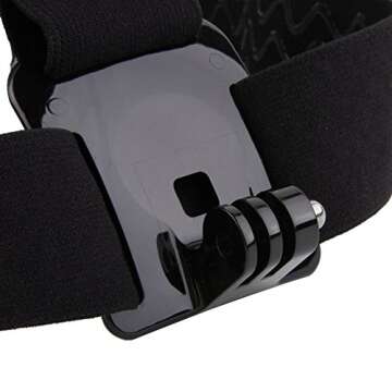 TEKCAM Action Camera Head Mount Strap for GoPro & More
