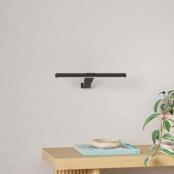 Picture Lights for Paintings Rechargeable, Wall Art Light with Remote Wireless, Above Picture Light ...