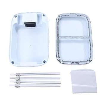 RustyVioum Portable Clothes Dryer Mini Electric Clothes Dryer 110V 850W Portable Dryer Machine for Clothes Time Adjustable Square Dryer Machine for Apartment RV, 87Gal