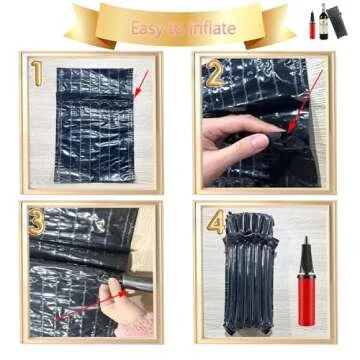 Wine Travel Bags for Wine Bottles Airplane,Black Reusable Wine Bottle Protector Bags with Free Inflator Pump,10 Packs