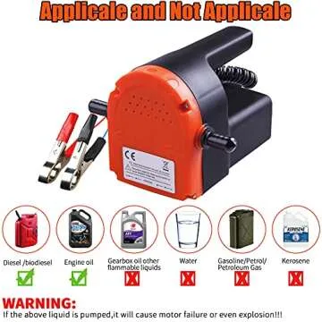 PLUMIA 12V Oil Change Pump Extractor for Easy Fluid Changes