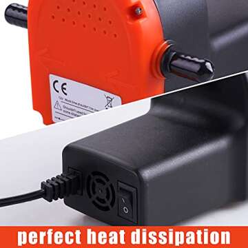PLUMIA 12V 100W Oil Change Pump Extractor, Upgraded Oil/Diesel Fluid Extractor Scavenge Suction Transfer Pump, Marine Electric For Boat, Car, Motorcycle, ATV, RV, Truck, Motorbike