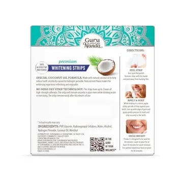 GuruNanda Teeth Whitening Strips for Bright Smiles