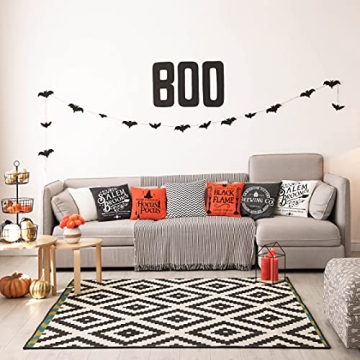 Glaring Halloween Decor Pillow Covers Set of 4 18x18