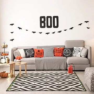 Glaring Halloween Decor Pillow Covers Set of 4 18x18