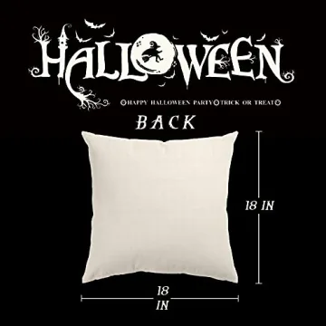 Glaring Halloween Decor Pillow Covers Set of 4 18x18