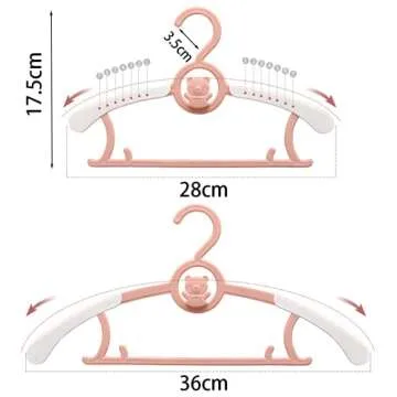 Adjustable Baby Hangers for Closet Organization 20 Pack
