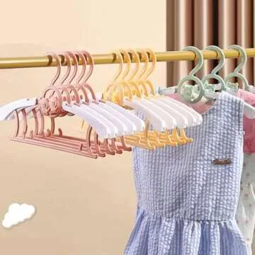 Adjustable Baby Hangers for Closet Organization 20 Pack