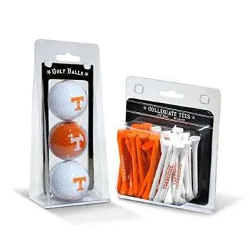 Team Golf NCAA Tennessee Volunteers Golf Balls & Tees Set - Show Your Team Spirit!