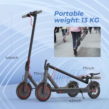 UP6 Electric Scooter - 19 MPH, 15 Miles Range, Foldable