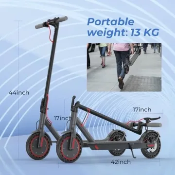 UP6 Electric Scooter - 19 MPH, 15 Miles Range, Foldable