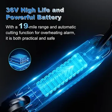 UP6 Electric Scooter - 19 MPH, 15 Miles Range, Foldable