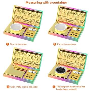 WEIGHTMAN Shiny Digital Gram Scale for Food and Jewelry