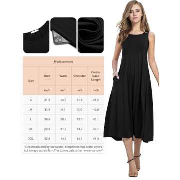 Stylish HOTOUCH Sleeveless Summer Dress with Pockets