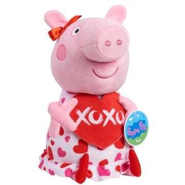 Just Play Peppa Pig 15-inch Large Celebration of Love Plush Stuffed Animal, Soft Cuddly Pig Plushie, Pink, Kids Toys for Ages 3 Up