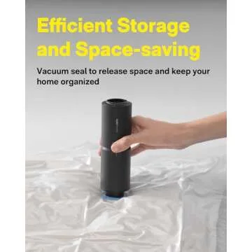 HOTO Handheld Vacuum Cleaner Cordless, Desk Vacuum Cleaner Compressed Electric Air Duster 15000Pa Suction, 4-in-1 Portable Vortex Vacuum Dust Buster Air Blower for Computer, Keyboard