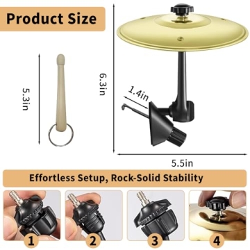 2-Piece Set of Car Cymbal and Drum Vents - Perfect for Music Lovers!