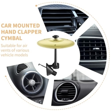 Mini Metal Car Cymbals Set for Music Enthusiasts Gift