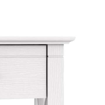 Bush Furniture Key West 60W Modern Farmhouse L Shaped Desk in Pure White Oak | 60-Inch Corner Table Workstation for Home Office