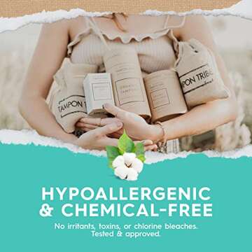 Tampon Tribe Organic Cotton Pads with Wings for Women