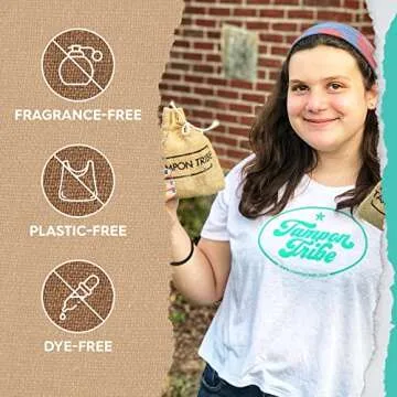 Tampon Tribe Organic Cotton Pads with Wings for Women