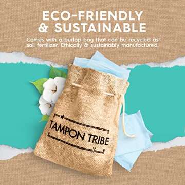 Tampon Tribe Organic Cotton Pads with Wings for Women