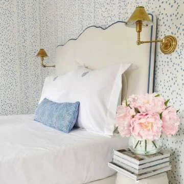 Hollyone Pink Peonies Artificial Flowers with Vase Faux Flowers Peony Fake Flowers Silk Flower Arrangements in Glass Vase with Faux Water for Home Decor Bathroom Table Centerpiece Shelf Decorations