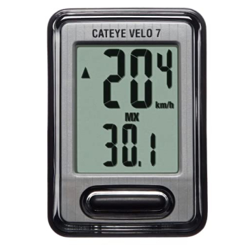 CatEye Velo 7 Wired Bike Computer - Accurate Cycling Stats
