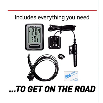 CatEye Velo 7 Wired Bike Computer - Accurate Cycling Stats