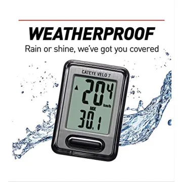 CatEye Velo 7 Wired Bike Computer - Accurate Cycling Stats