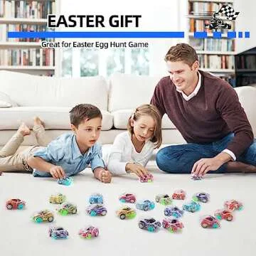 Benzem 50 Pcs Mini Pull Back Cars Set, Pull Back Racing Vehicles for Kids Toddlers, Bulk Toys Party Favors Treasure Box, Classroom Prizes, Pinata Fillers,Goodie Bag Stuffers for Boys Girls