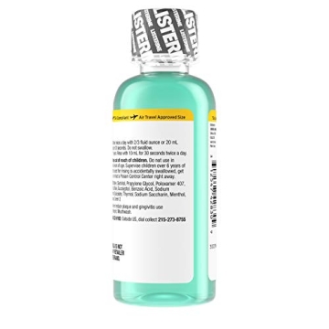 Listerine Zero Alcohol Mouthwash, Cool Mint Flavor Travel Size