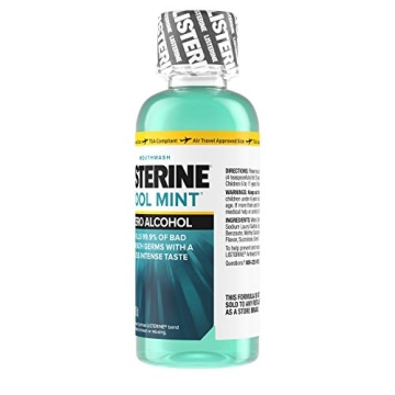 Listerine Zero Alcohol Mouthwash, Cool Mint Flavor Travel Size