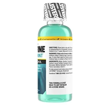 Listerine Zero Alcohol Mouthwash, Cool Mint Flavor Travel Size