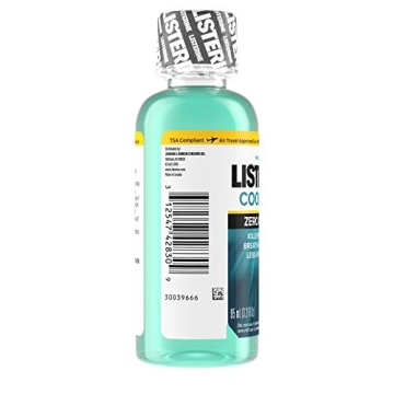 Listerine Zero Alcohol Mouthwash, Cool Mint Flavor Travel Size