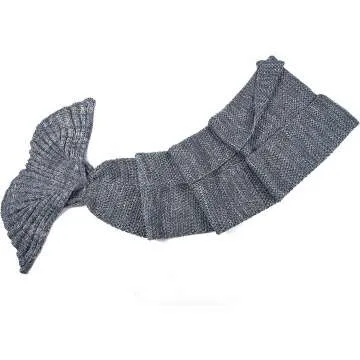 LAGHCAT Crochet Mermaid Tail Blanket for Adults
