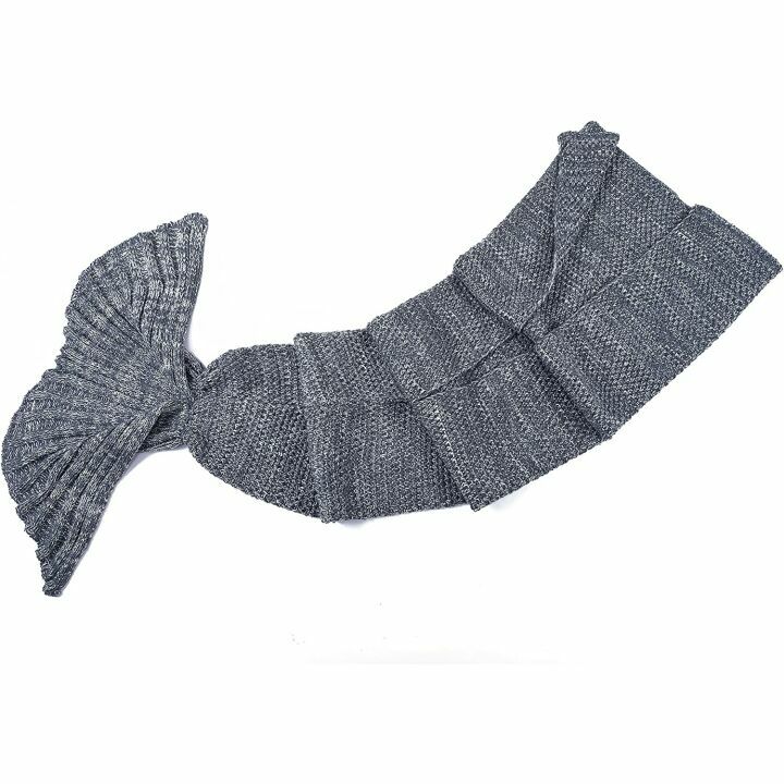 LAGHCAT Crochet Mermaid Tail Blanket for Adults