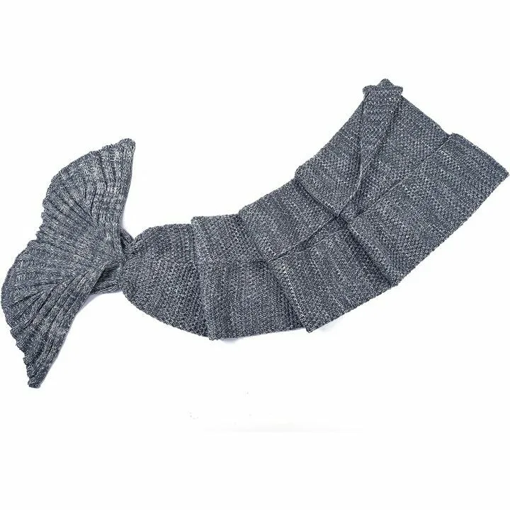 LAGHCAT Crochet Mermaid Tail Blanket for Adults