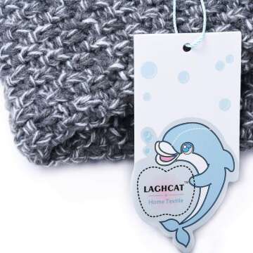LAGHCAT Crochet Mermaid Tail Blanket for Adults