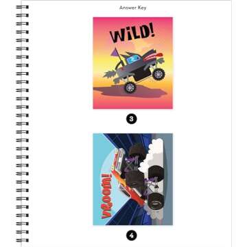 Brain Games - Fun Monster Truck Sticker Activity for Kids