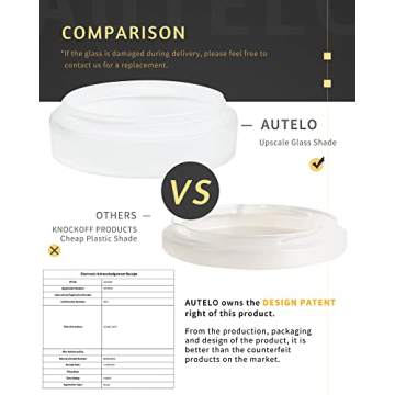 AUTELO Modern Flush Mount Ceiling Light Fixture in Black