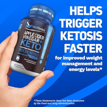 Herbtonics ACV Capsules Plus Keto BHB for Weight Loss