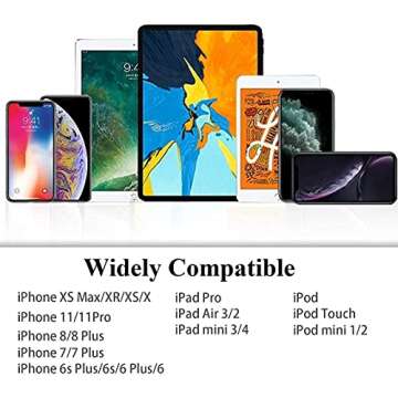 DESOFICON 2PACK Dual Lightning Adapter for iPhone