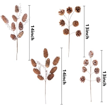 Deloky Large Pinecone Branches for Fall Decorations