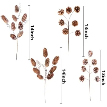 Deloky Large Pinecone Branches for Fall Decorations