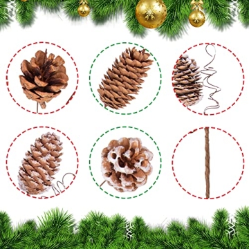 Deloky Large Pinecone Branches for Fall Decorations