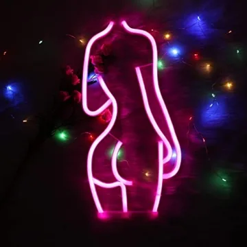 ENUOLI Sexy Lady Back Neon Sign for Home Decor