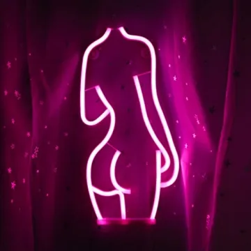 ENUOLI Sexy Lady Back Neon Sign for Home Decor